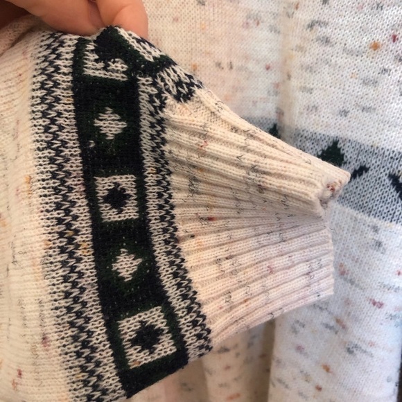 Vintage Italian Wool Knit Loose Fit V-Neck Pullover Sweater Medium - Picture 8 of 10